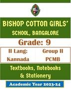 BCGS AY 23 - Std 9 II Lang Kannada and PCMB - Textbooks  Notebooks and Stationery