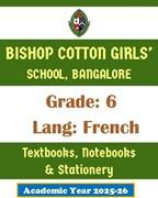 BCGS AY 25 - Std 6  Lang French - Textbooks  Notebooks and Stationery