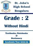 STJ AY 23 - Std 2 Without Hindi - Textbooks  Notebooks and Stationery