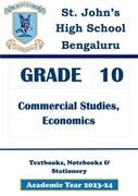 STJ AY 23 - Std 10 Commercial Studies  Economics - Textbooks  Notebooks And Stationery