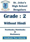 STJ AY 24 - Std 2 Without Hindi - Textbooks Notebooks and Stationery