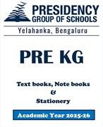 PSBN AY25 Pre KG CBSE Textbook, Notebook and Stationery