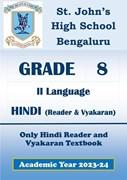 STJ AY 23 - Grade 8 II Lang Hindi Reader and Vyakaran Textbook only