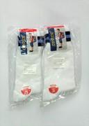 White Socks Navy Blue Stripes Size 3 X 2 Pair